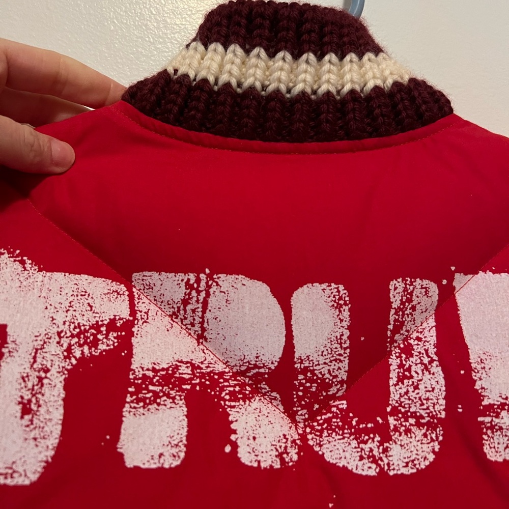 Vintage VS Pink red puffer vest size XS - Picture 5 of 5